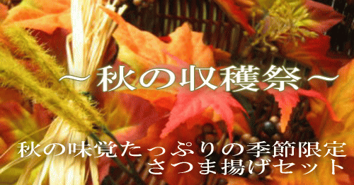 秋の収穫祭バナー